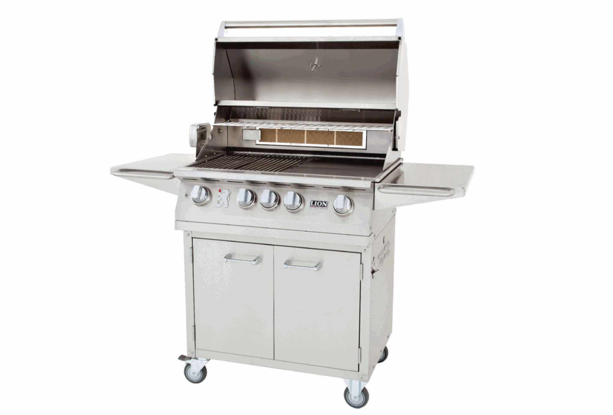 tale Duplikere fælde Lion 32" Natural Gas Grill on a Cart, Stainless Steel Universal Propane  Grill & Light, Inc [name_category]