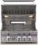 Bonfire 28" Premium Propane Grill on a Cart, Stainless Steel