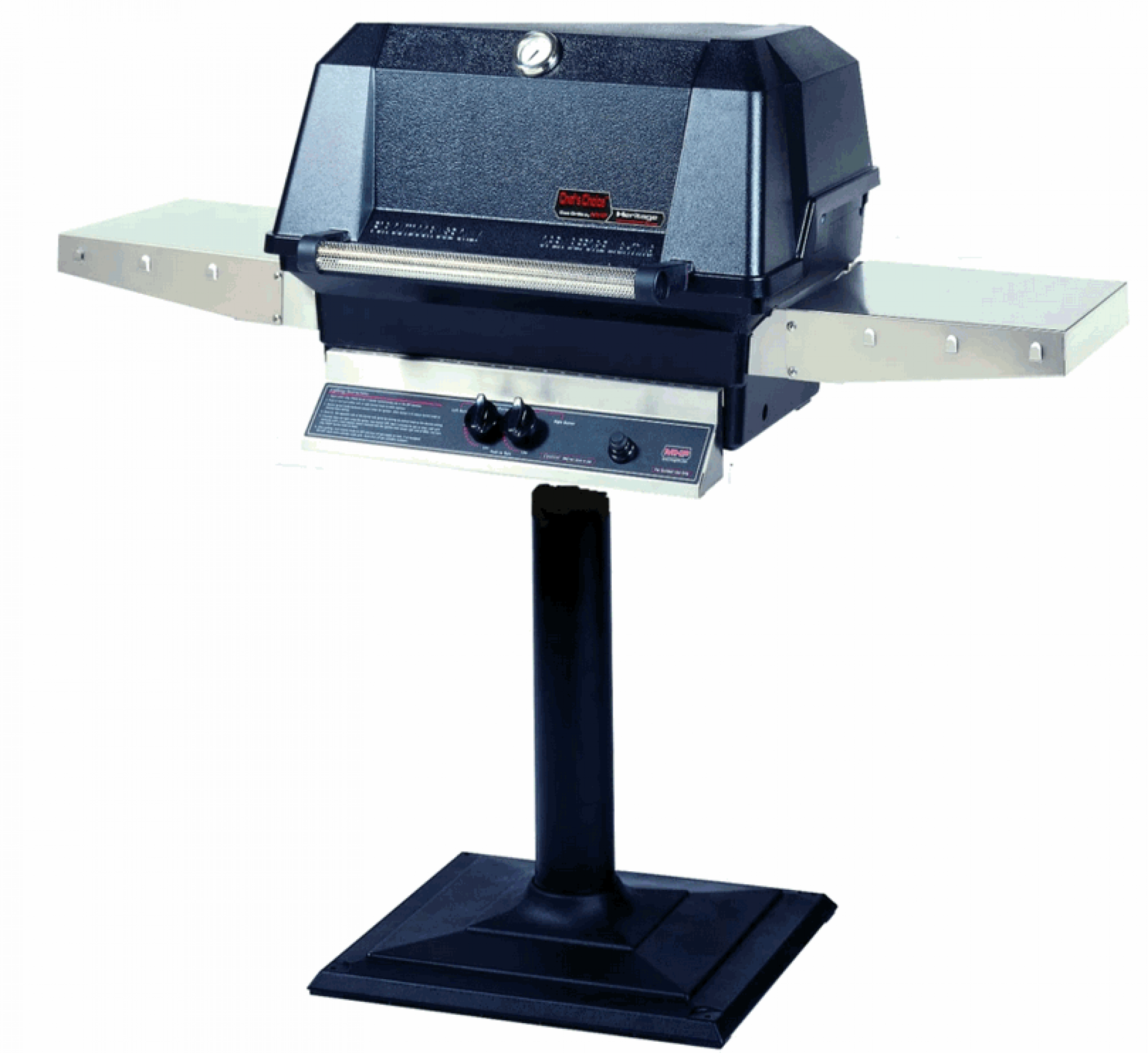 MHP WNK4DD Natural Gas Grill on a Patio Base 