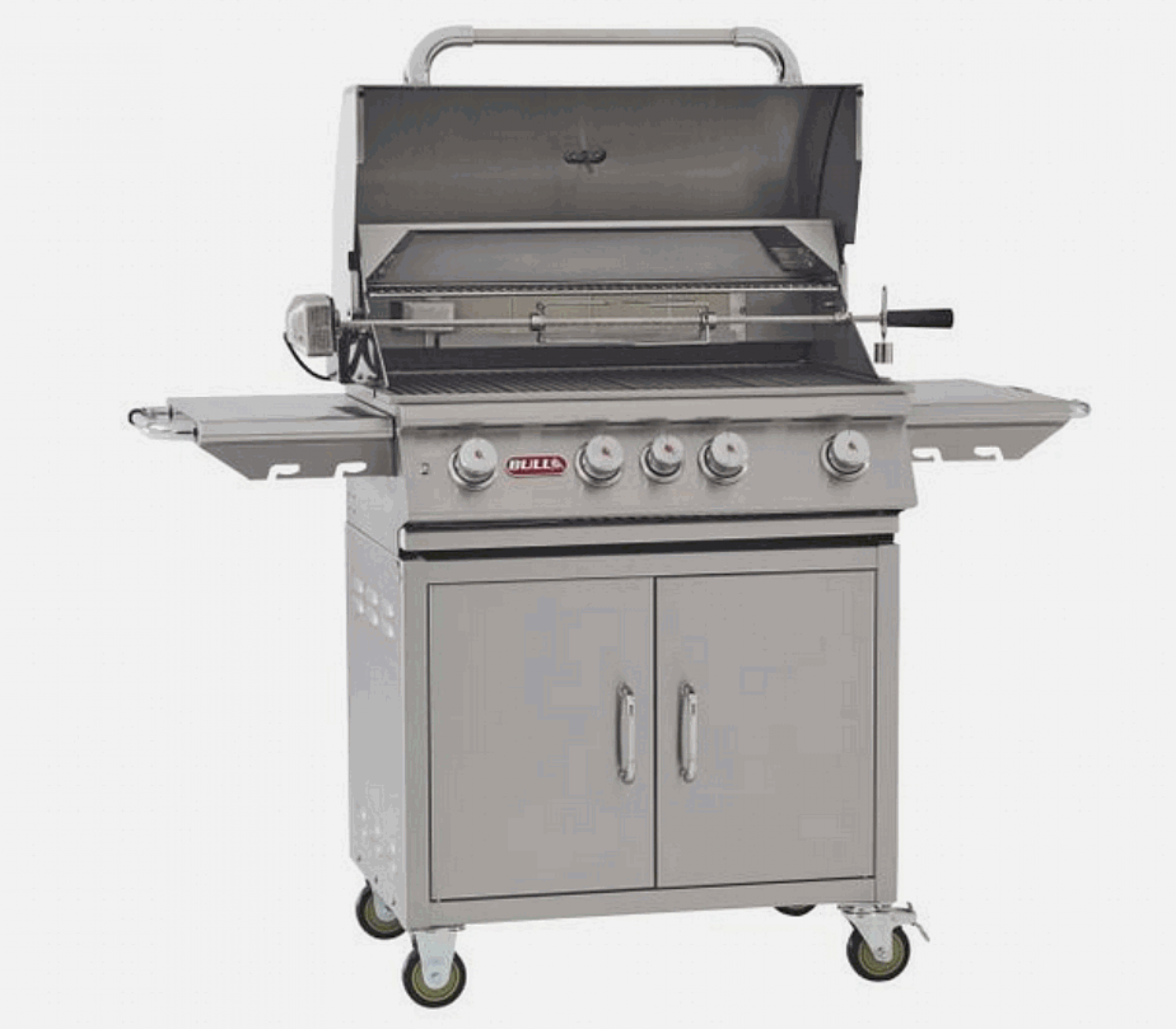 Bull Angus 30" Natural Gas Grill on a Cart, Stainless Steel